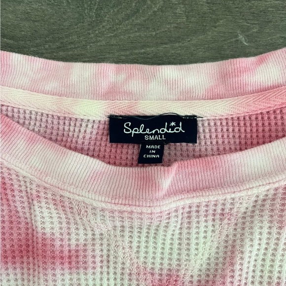 Splendid oversized sweater shirt long sleeve Small batik S - Picture 3 of 6